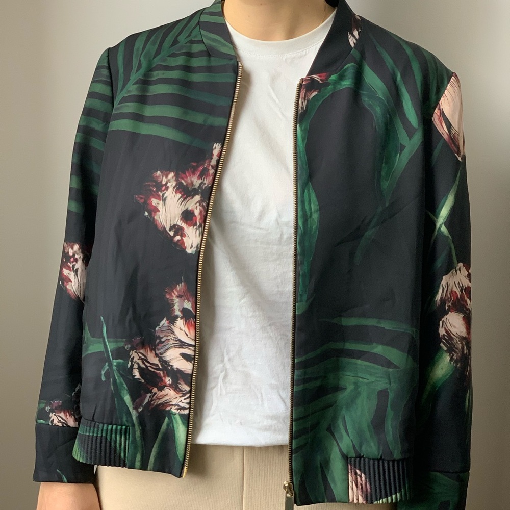 Ted Baker satin bomber jacket